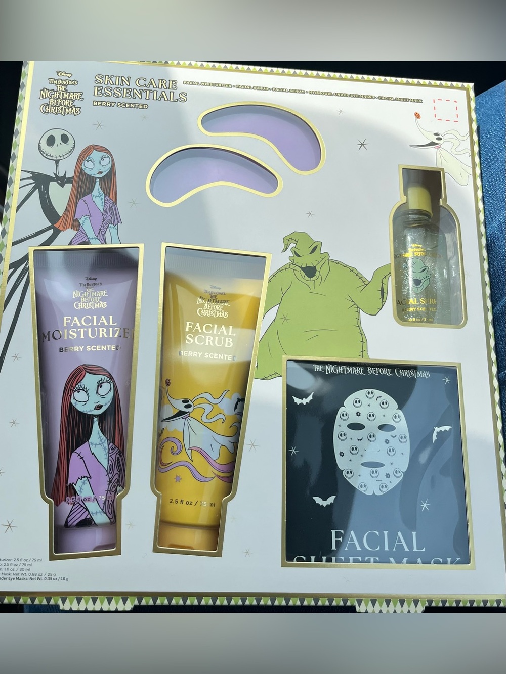 Disney The Nightmare Before Christmas Skincare Set — Purple & Gold NWT